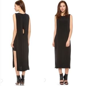 Helmut Lang | Brand New High Slit Cutout Maxi Black Dress | Size M